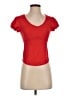 Glitz Red Short Sleeve Top Size S - photo 1
