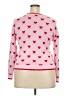 Way to Celebrate! 100% Acrylic Hearts Pink Pullover Sweater Size 18 - photo 2