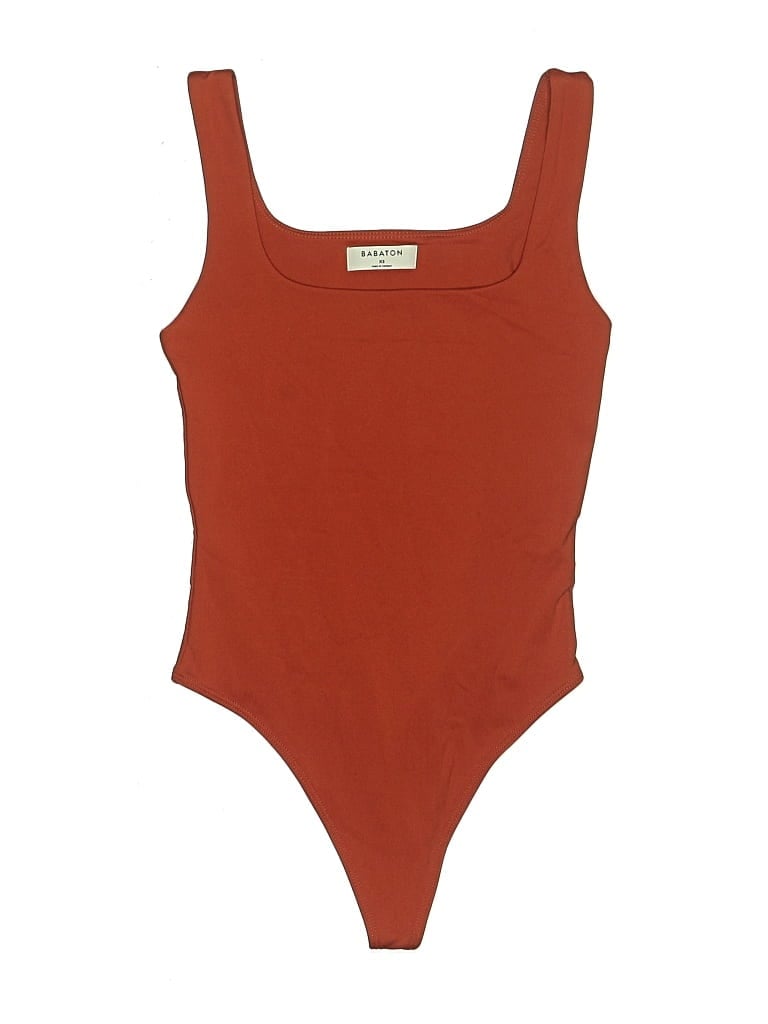 Pre-owned Babaton Bodysuit In Orange