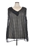 Avenue Polka Dots Black Long Sleeve Blouse Size 30 - 32 Plus - photo 1
