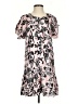 Parker 100% Polyester Print Pink Casual Dress Size S - photo 1