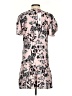 Parker 100% Polyester Print Pink Casual Dress Size S - photo 2