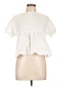 Shein 100% Cotton White Short Sleeve Blouse Size L - photo 1