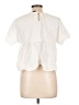 Shein 100% Cotton White Short Sleeve Blouse Size L - photo 2