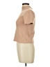 Zara Tan Short Sleeve Top Size L - photo 5