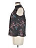 Lily White Black Sleeveless Blouse Size M - photo 5