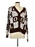 Just Polly 100% Acrylic Brown Pullover Sweater Size L - photo 1