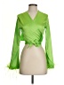 Unbranded Green Long Sleeve Blouse Size S - photo 1