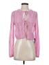 Lulus Pink Long Sleeve Blouse Size S - photo 1