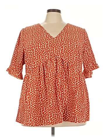 BLOOMCHIC Short Sleeve Blouse (view 1)