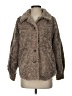 Democracy 100% Polyester Brown Faux Fur Jacket Size S - photo 1