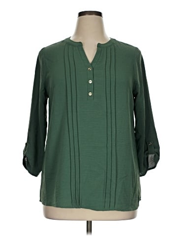 Perseption Concept 3/4 Sleeve Blouse (view 1)
