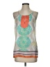 Aryn K. 100% Polyester Gray Sleeveless Blouse Size S - photo 1
