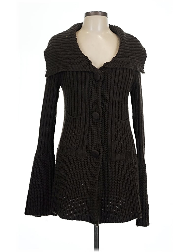 Pre-owned Forever 21 Cardigan Sweater In Black