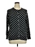 Lands' End 100% Supima Cotton Polka Dots Black Pullover Sweater Size 1X - photo 1