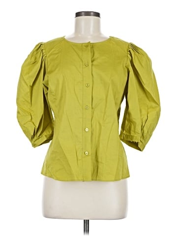 RACHEL Rachel Roy 3/4 Sleeve Button-Down Shirt (view 1)