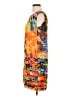 Unbranded Graphic Orange Cocktail Dress Size L (estimated) - photo 5