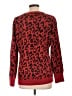New York & Company 100% Acrylic Animal Print Red Pullover Sweater Size L - photo 2