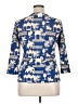 J. McLaughlin Blue 3/4 Sleeve Blouse Size XL - photo 2
