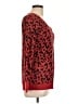 New York & Company 100% Acrylic Animal Print Red Pullover Sweater Size L - photo 4