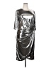 ELOQUII Metallic Silver Cocktail Dress Size 20 Plus - photo 1
