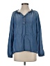 J.Jill Blue Long Sleeve Blouse Size XS - photo 1