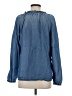 J.Jill Blue Long Sleeve Blouse Size XS - photo 2