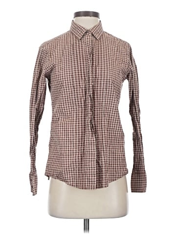 Ines de la Fressange for Uniqlo Long Sleeve Button-Down Shirt (view 1)