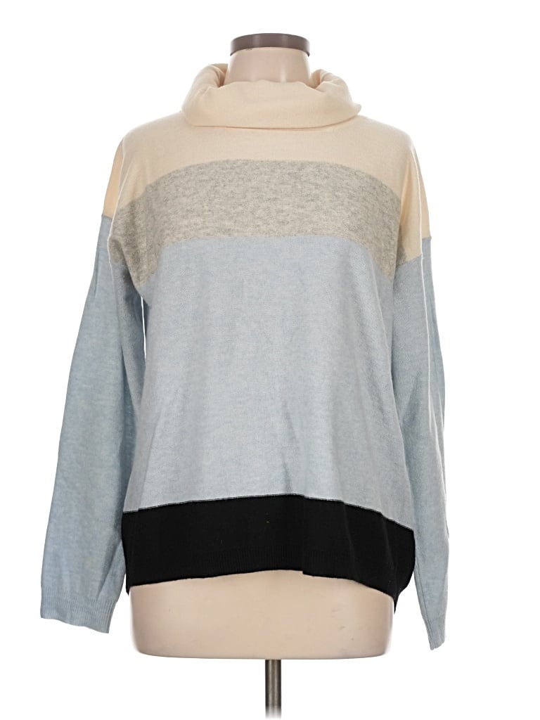 Pre-owned Joan Vass Wool Pullover Sweater In Blue