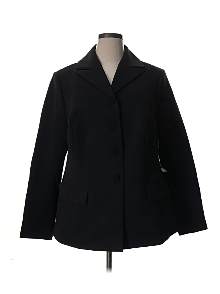 Pre-owned Eloquii Blazer Jacket In Black
