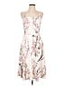 Love Tree 100% Polyester Floral Ivory Cocktail Dress Size L - photo 1