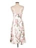 Love Tree 100% Polyester Floral Ivory Cocktail Dress Size L - photo 2
