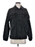 Carly Jean Solid Black Denim Jacket Size S - photo 1