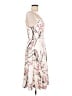 Love Tree 100% Polyester Floral Ivory Cocktail Dress Size L - photo 4