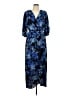 Connected Apparel Blue Casual Dress Size 10 - photo 1