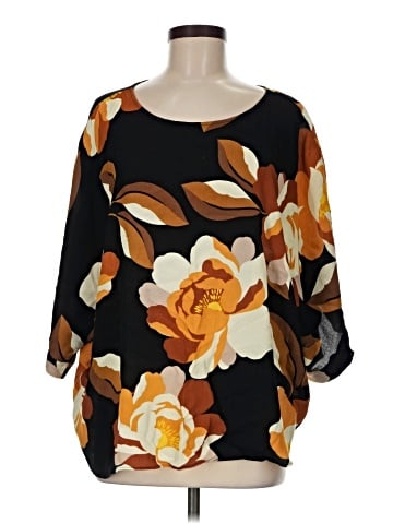Susan Graver 3/4 Sleeve Blouse (view 1)