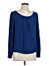 Mine 100% Polyester Blue Long Sleeve Blouse Size L - photo 1