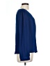 Mine 100% Polyester Blue Long Sleeve Blouse Size L - photo 4