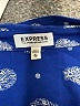 Express 100% Polyester Blue 3/4 Sleeve Blouse Size XS - photo 7