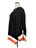 misook Color Block Black Poncho Size XXL - photo 5