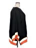 misook Color Block Black Poncho Size XXL - photo 4