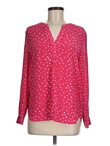 Joie Long Sleeve Silk Top (view 1)
