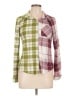 rue21 Color Block Green Long Sleeve Blouse Size L - photo 1