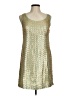 Tabitha 100% Polyester Metallic Gold Cocktail Dress Size 6 - photo 1