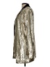 Dolce Cabo 100% Polyester Metallic Gold Blazer Size L - photo 5