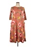 Moa U.S.A. Floral Brown Casual Dress Size XXL - photo 1