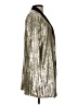 Dolce Cabo 100% Polyester Metallic Gold Blazer Size L - photo 4