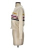 Madewell 100% Cashmere Color Block Ivory Cashmere Pullover Sweater Size XXS - photo 5