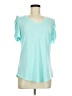 Xieerduo Teal Short Sleeve Top Size M - photo 1