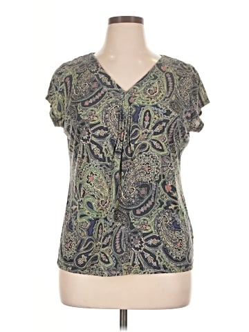 Liz Claiborne Short Sleeve Henley (view 1)